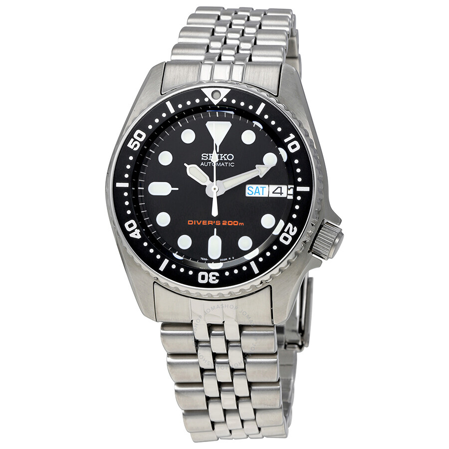 Seiko Black Automatic Diver Men's Watch SKX013K2 4900969231001 - Watches,  Other - Jomashop