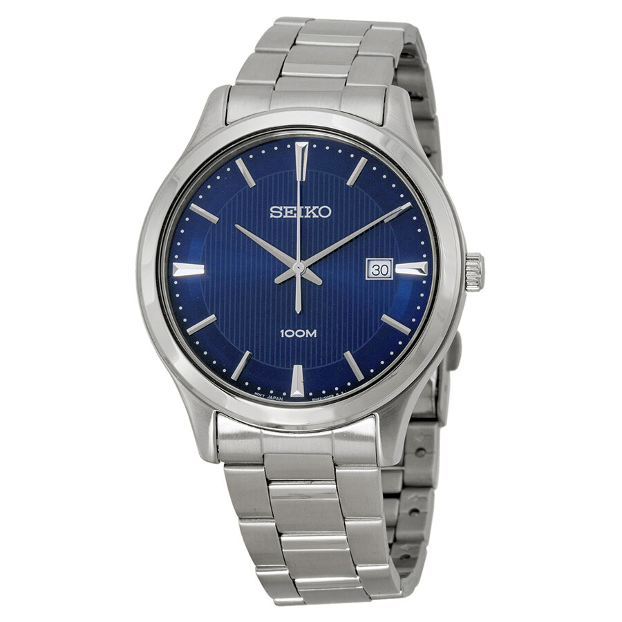 Seiko Blue Dial Stainless Steel Men's Watch SUR049P1 - Stainless Steel ...