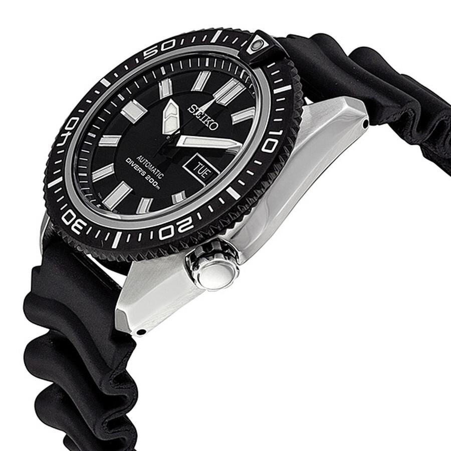 Seiko Divers Black Dial Black Rubber Strap Men's Watch SKZ327 Diver Seiko Watches