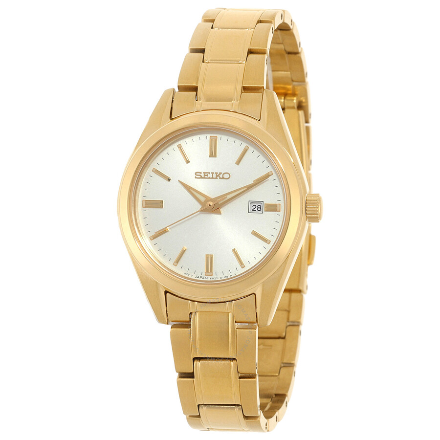【SEIKO】Essentials Quartz Silver Dial Ladies Watch Seiko Essentials Quartz Silver Dial Ladies Watch SWR073