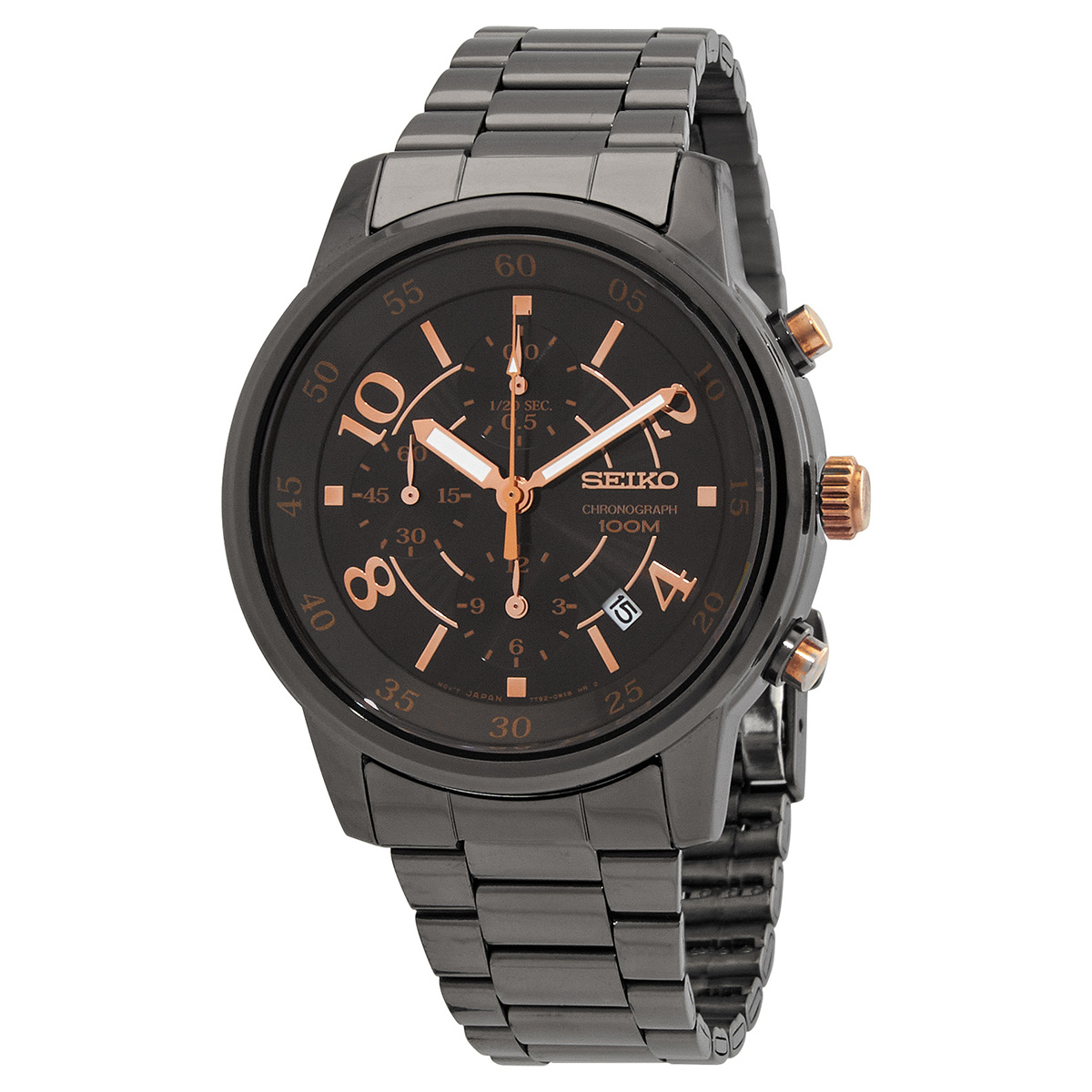 Seiko Matrix Chronograph Quartz Black Dial Unisex Watch SNDW83P1 ...