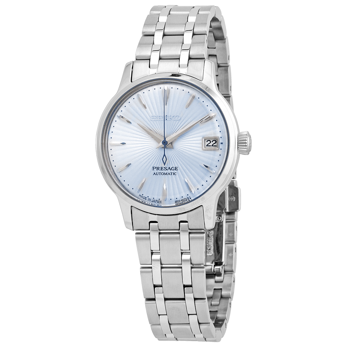 セイコー SEIKO 腕時計 プレザージュ SRP841J1 4R35-02T0 ブルー文字盤 デイト 裏スケ SS 自動巻き 【箱・保付き】 【中古】 セイコー SEIKO 腕時計 プレザージュ SRP841J1 4R35-02T0 ブルー文字盤