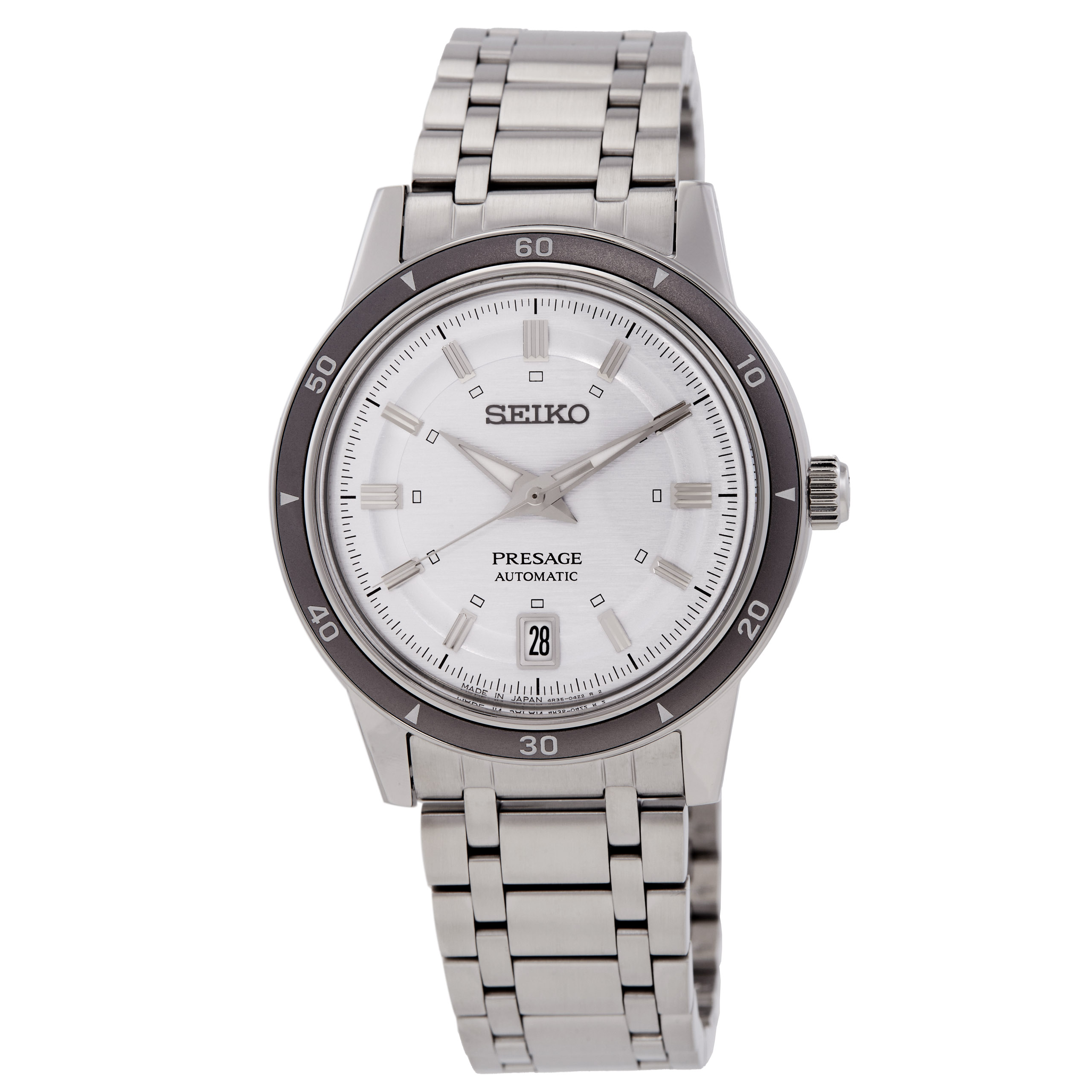 Seiko Presage Automatic Silver Dial Men's Watch SRPL73J1