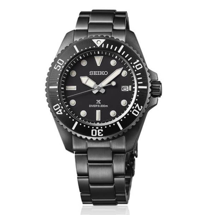 Seiko Prospex Solar Black Dial Men's Watch SNE599 029665229946
