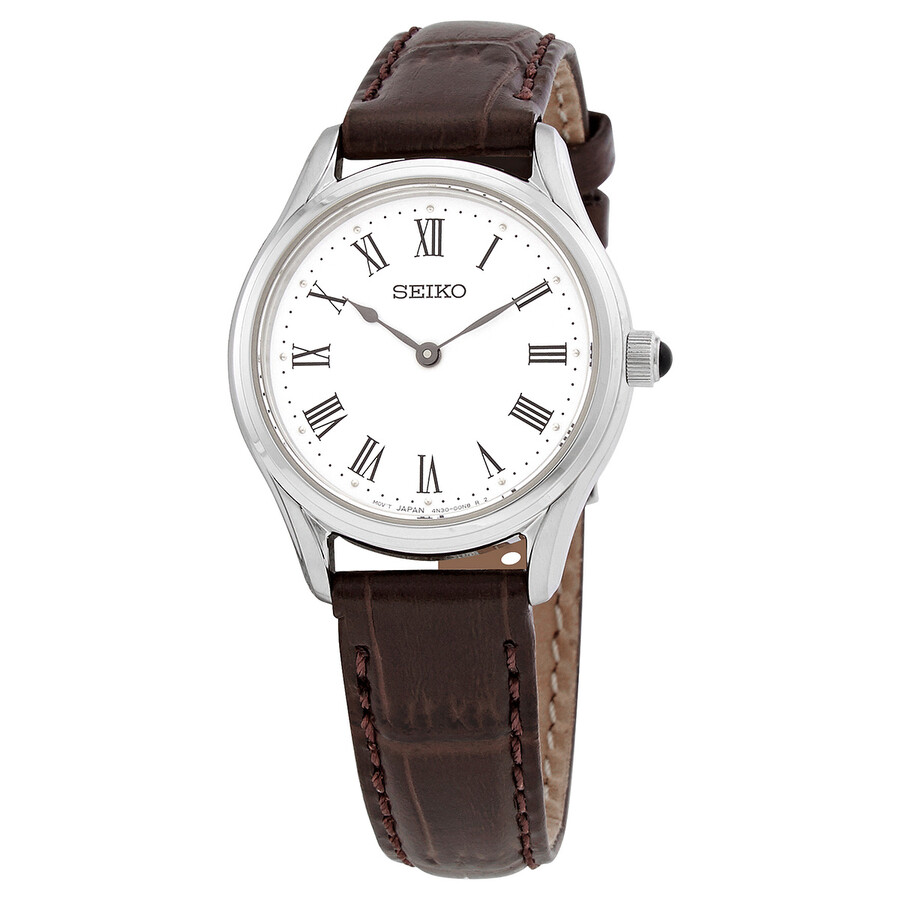 アナログ腕時計 SEIKO | Essentials Quartz White Dial Ladies Watch SWR073P1 Seiko SWR073P1 Women's Quartz Watch, White Dial, Stainless