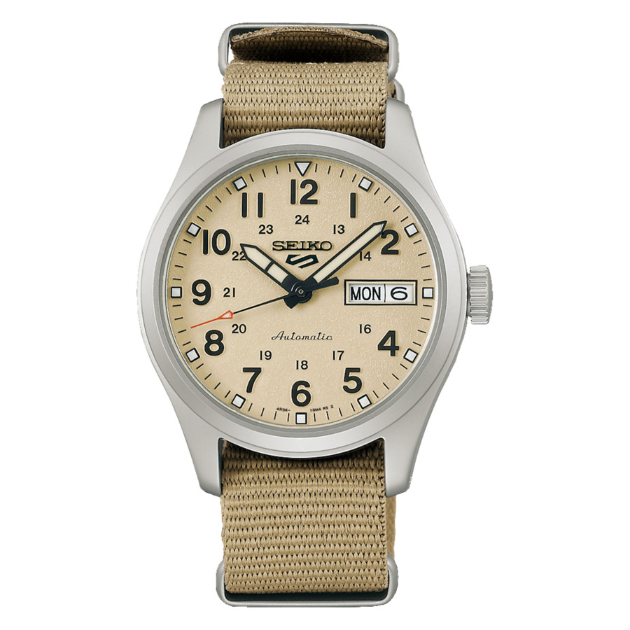 SEIKO 5 メンズ 21jwels 腕時計 ベージュ seiko-seiko-5-sports-beige-
