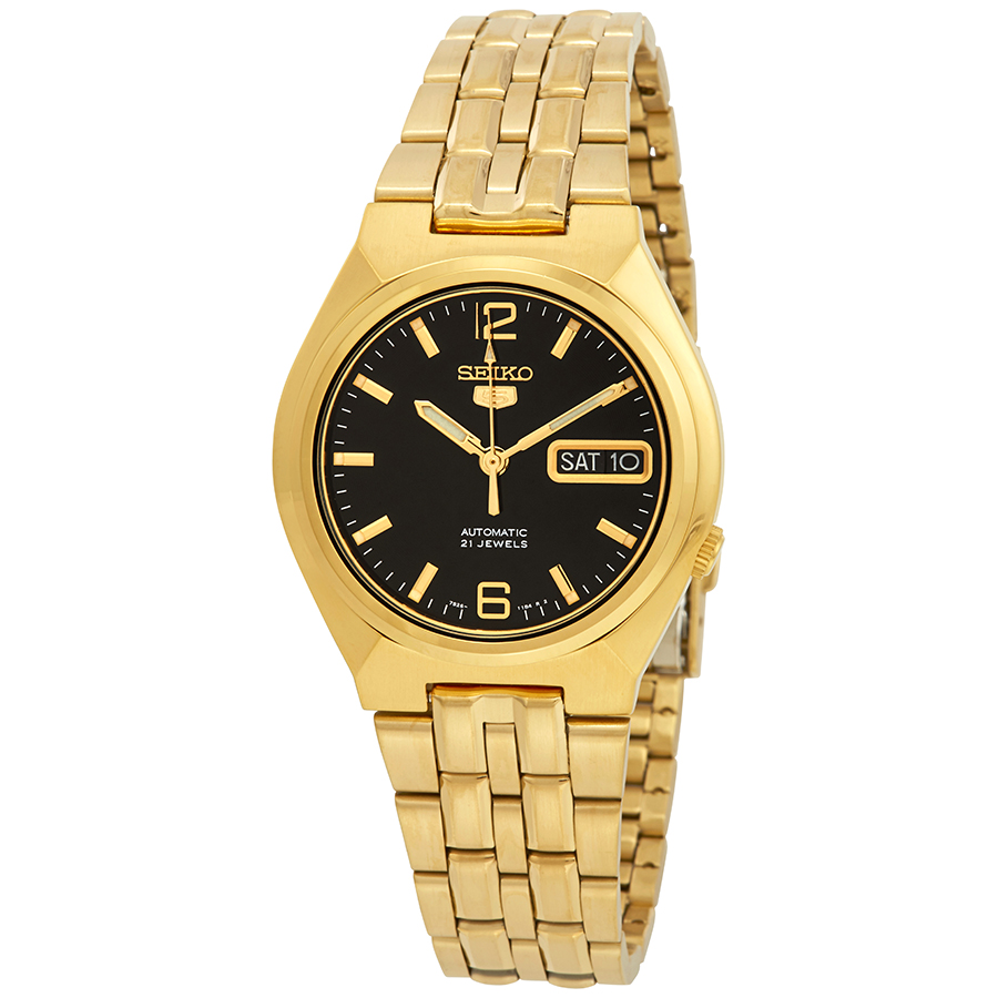 Seiko Series 5 Automatic Black Dial Men's Watch SNKL66