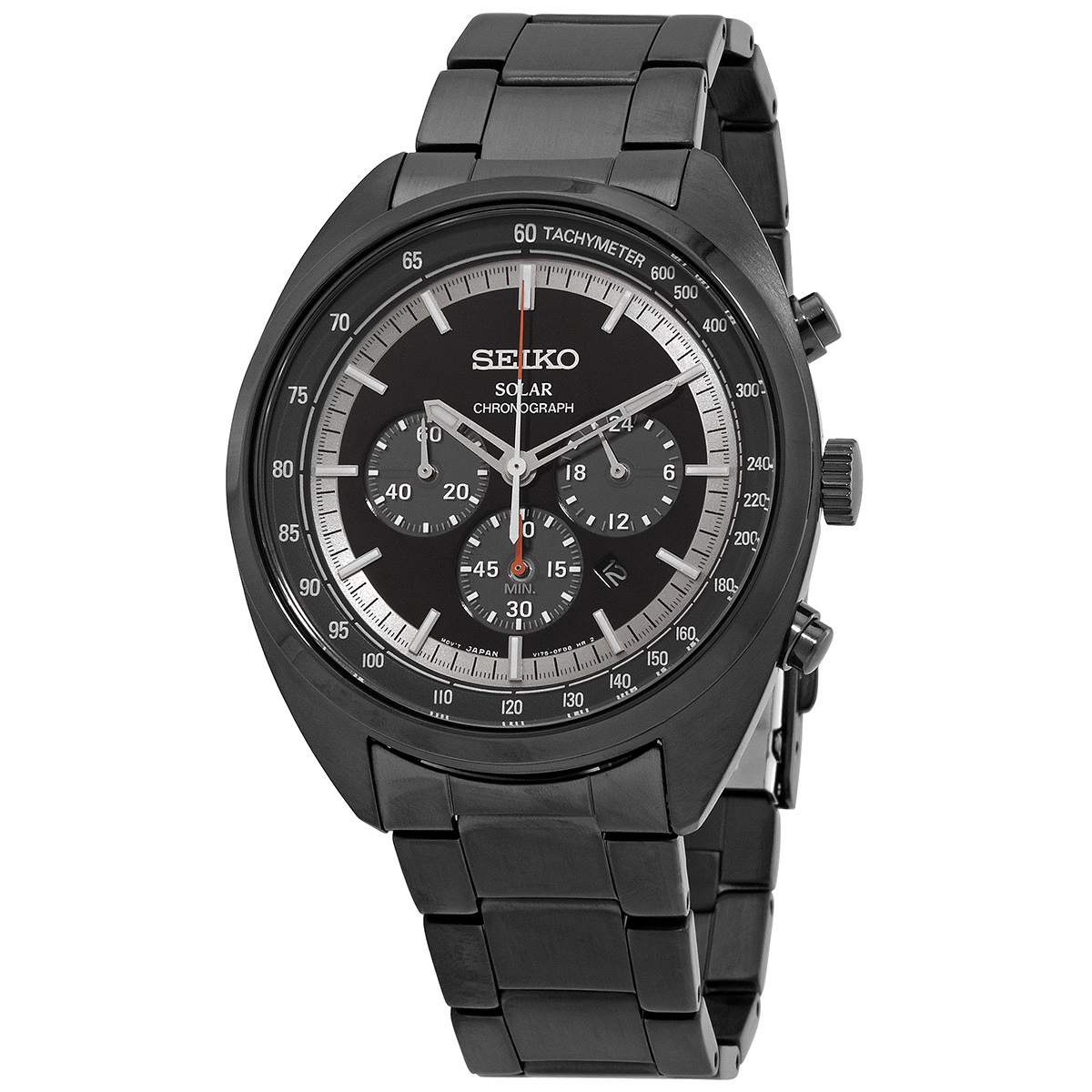 Seiko Solar Chronograph Black Dial Men's Watch SSC623P1