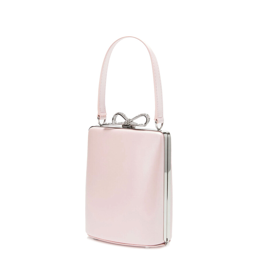 Self-portrait Leather Bucket Bag In Pink