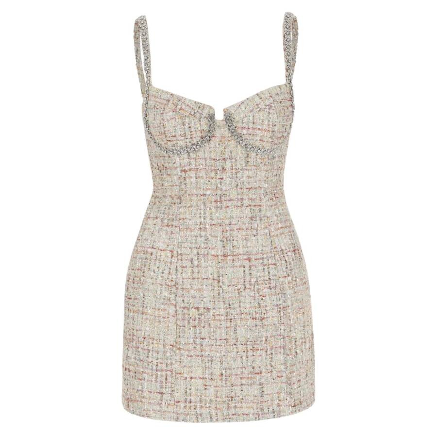 Self-Portrait Pastel Boucle Mini Dress