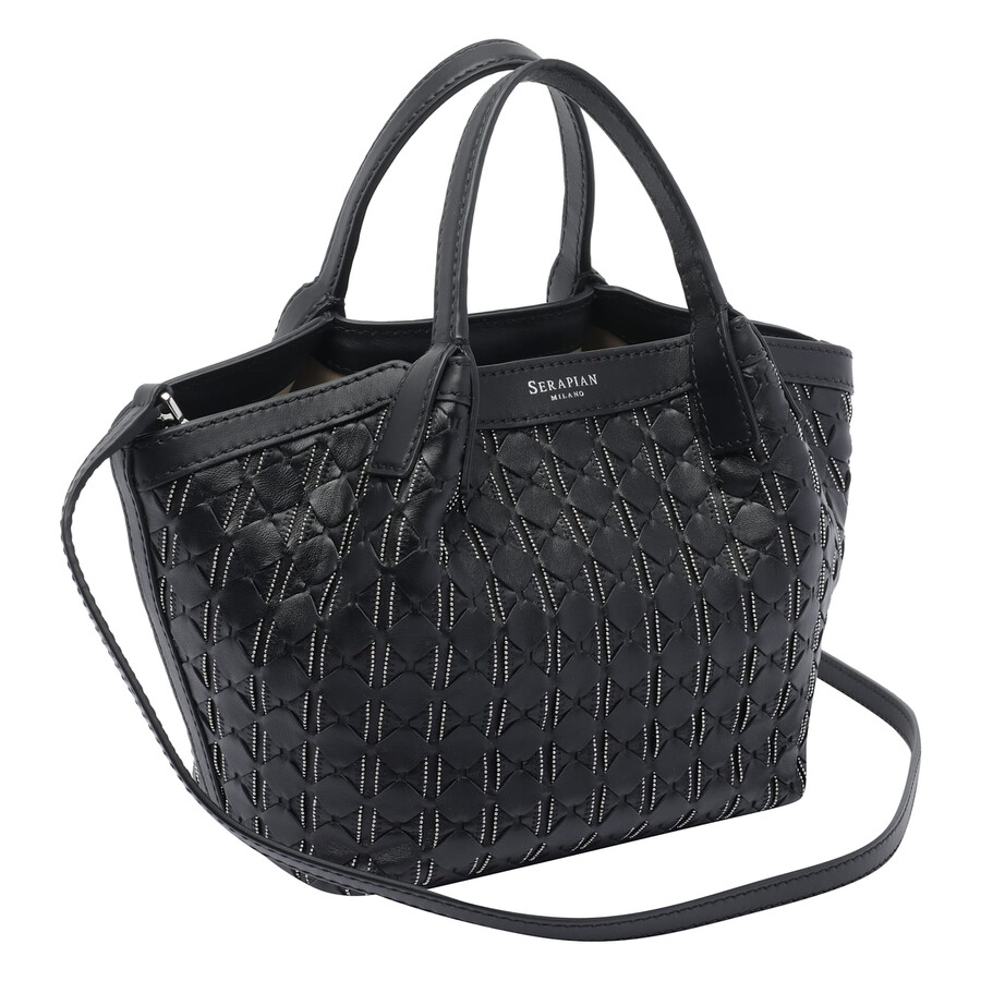 Serapian Mini Secret Handbag In Black