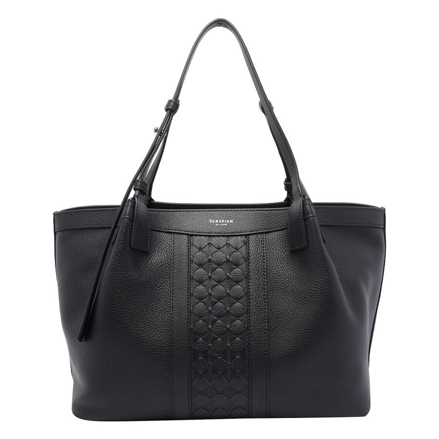 Serapian Small Secret Shoulder Bag In Black