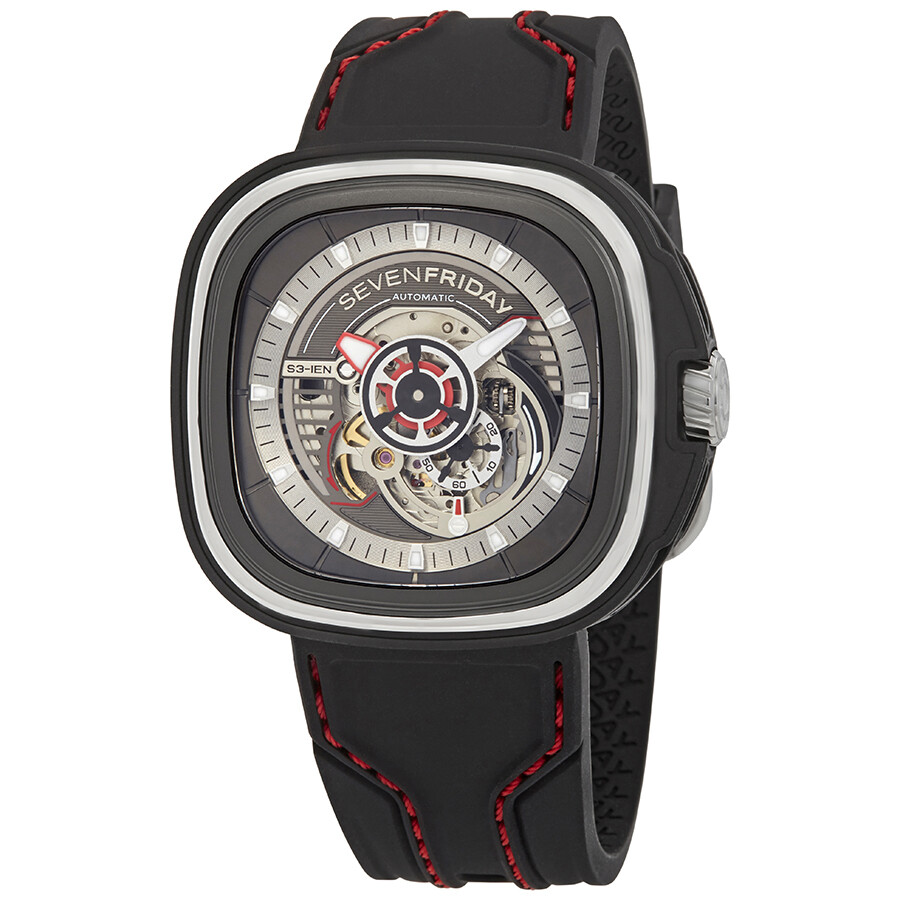 Sevenfriday Sseries Automatic Black Dial Men's Watch S3/01 Watches