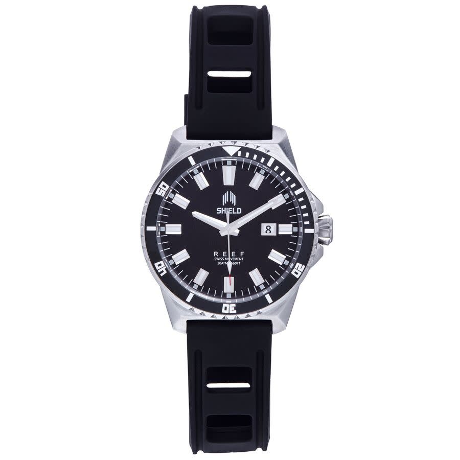 Shield Reef Black Dial Men's Watch Sldsh119-1 In Black
