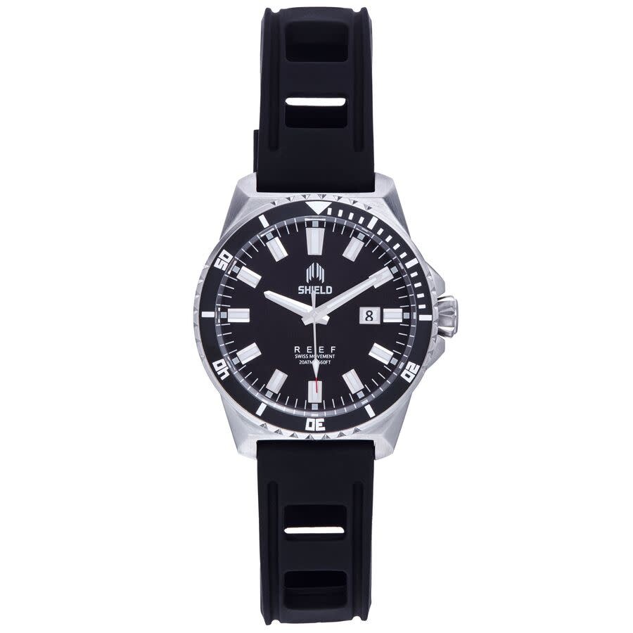 Shop Shield Reef Black Dial Men's Watch Sldsh119-1