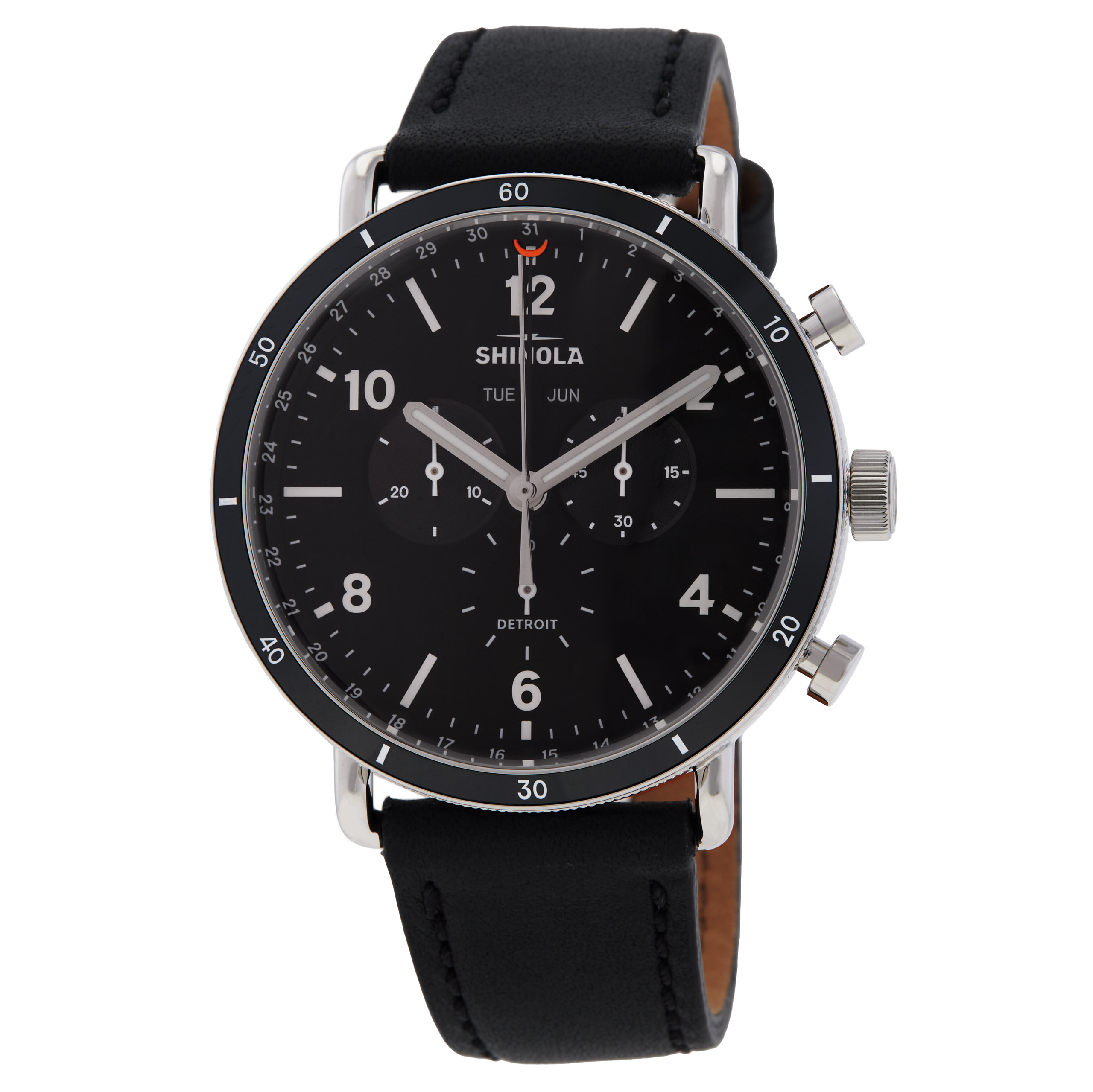 Shinola Canfield Chronograph Quartz Black Dial Men's Watch S0120089889
