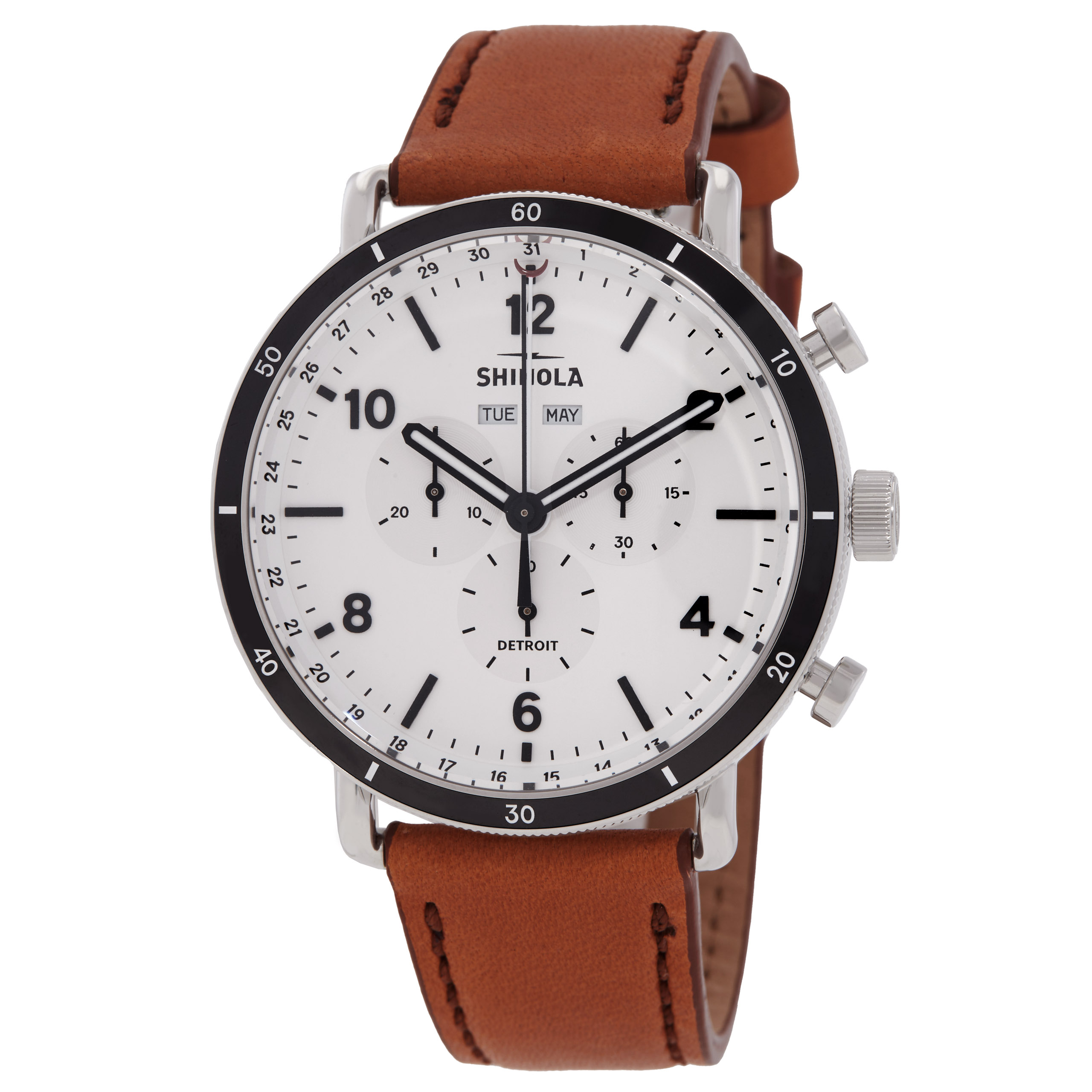 Shinola Canfield Quartz White Dial Men's Watch S0120141501