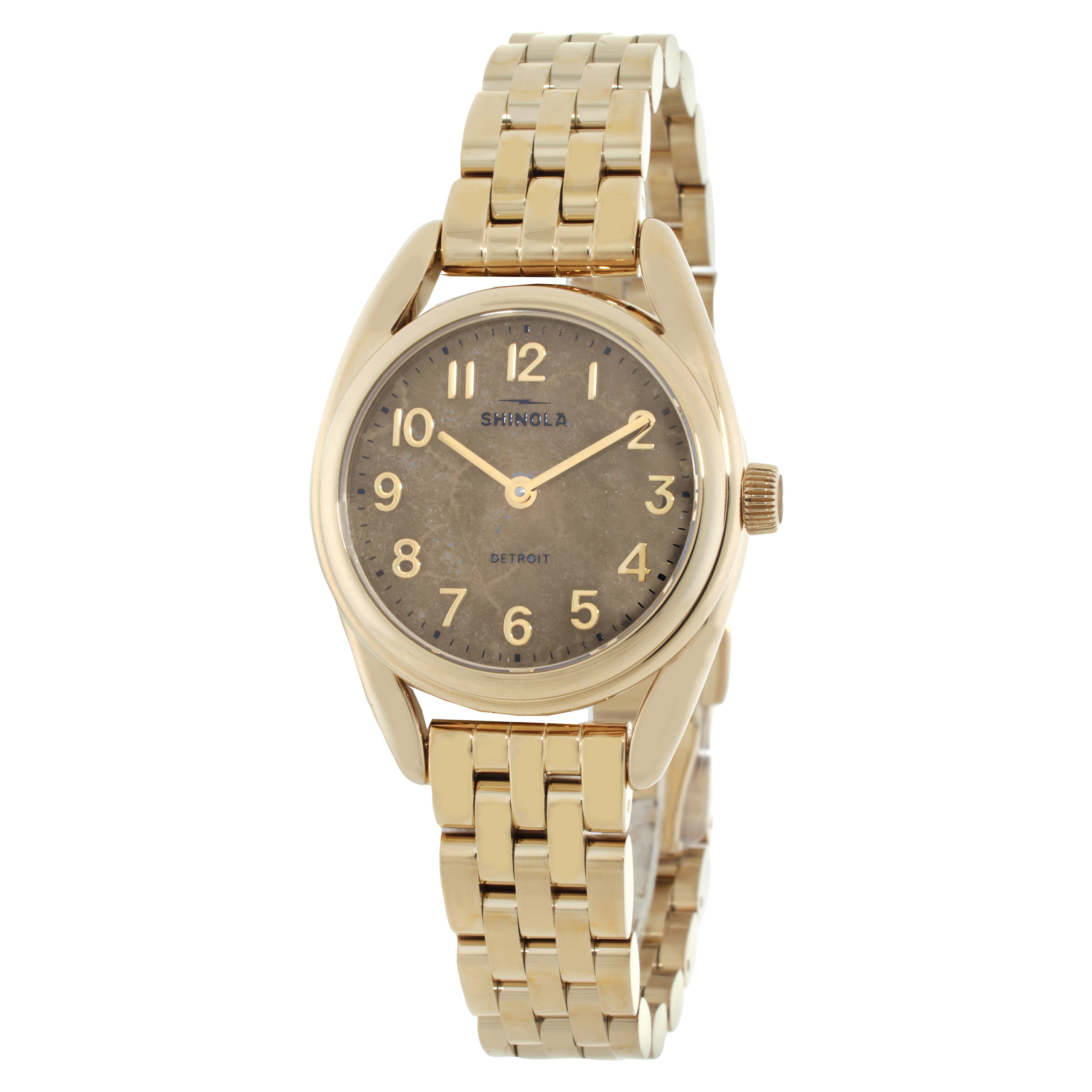 Shinola Derby Quartz Gold Dial Men's Watch S0120299734