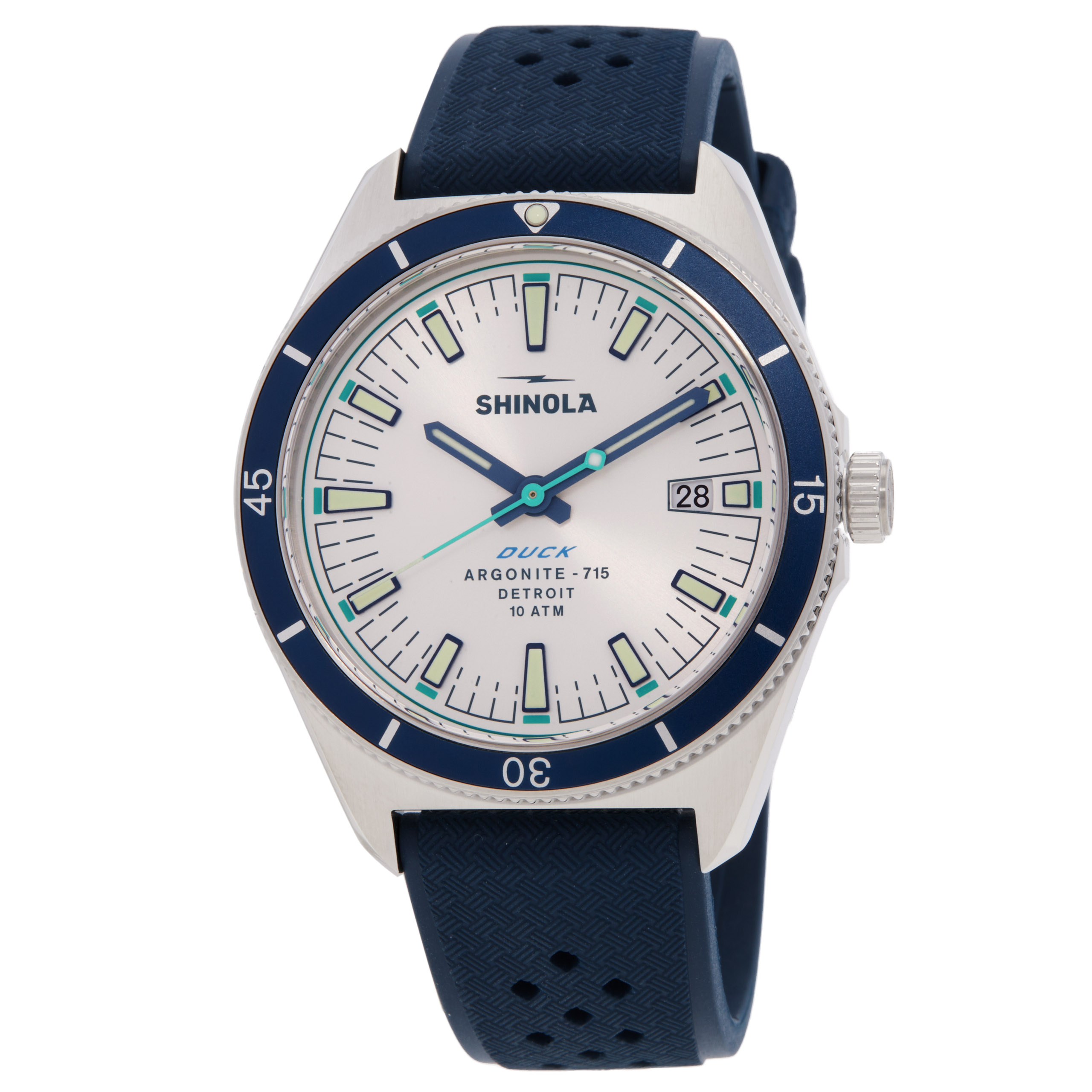 Shinola Duck Quartz Silver Dial Men's Watch S0120492673