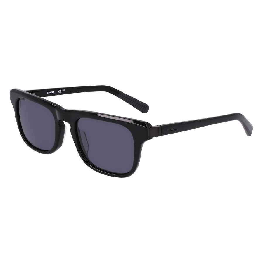 Shinola Grey Rectangular Men's Sunglasses Sh1502s 001 52