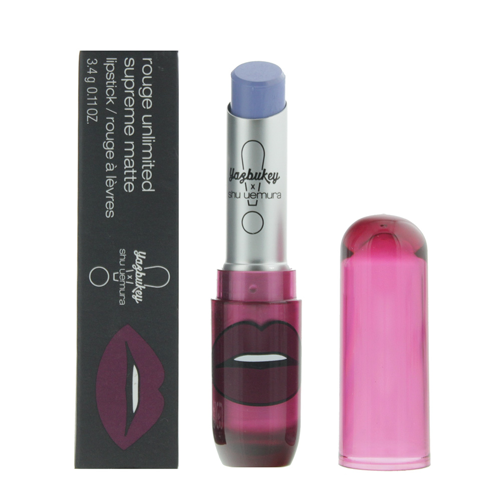 Shu Uemura Ladies Rouge Unlimited Supreme Matte Lipstick 0.11 oz Yazbukey Powder Blue Makeup 4935421 In ["blue"]