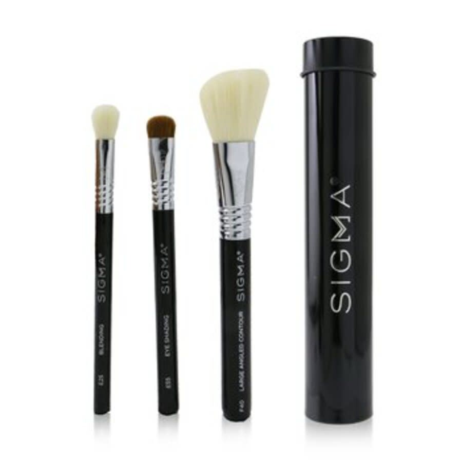 Sigma Beauty Ladies Essential Trio Brush Set # Black Tools & Brushes 811425031766 In Black