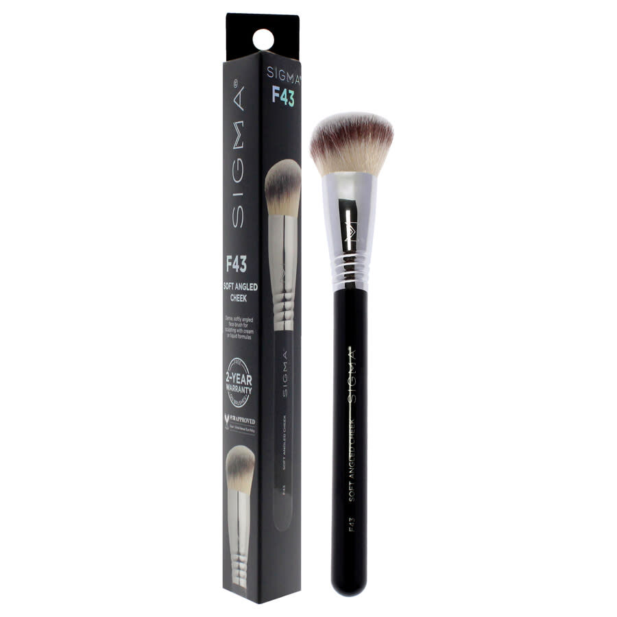Sigma Ladies Soft Angled Cheek Brush F43 Makeup 811425038444 In Multi