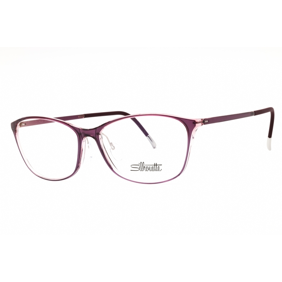 Silhouette Ladies Black Rectangular Eyeglass Frames Spxillusionfullrim160375