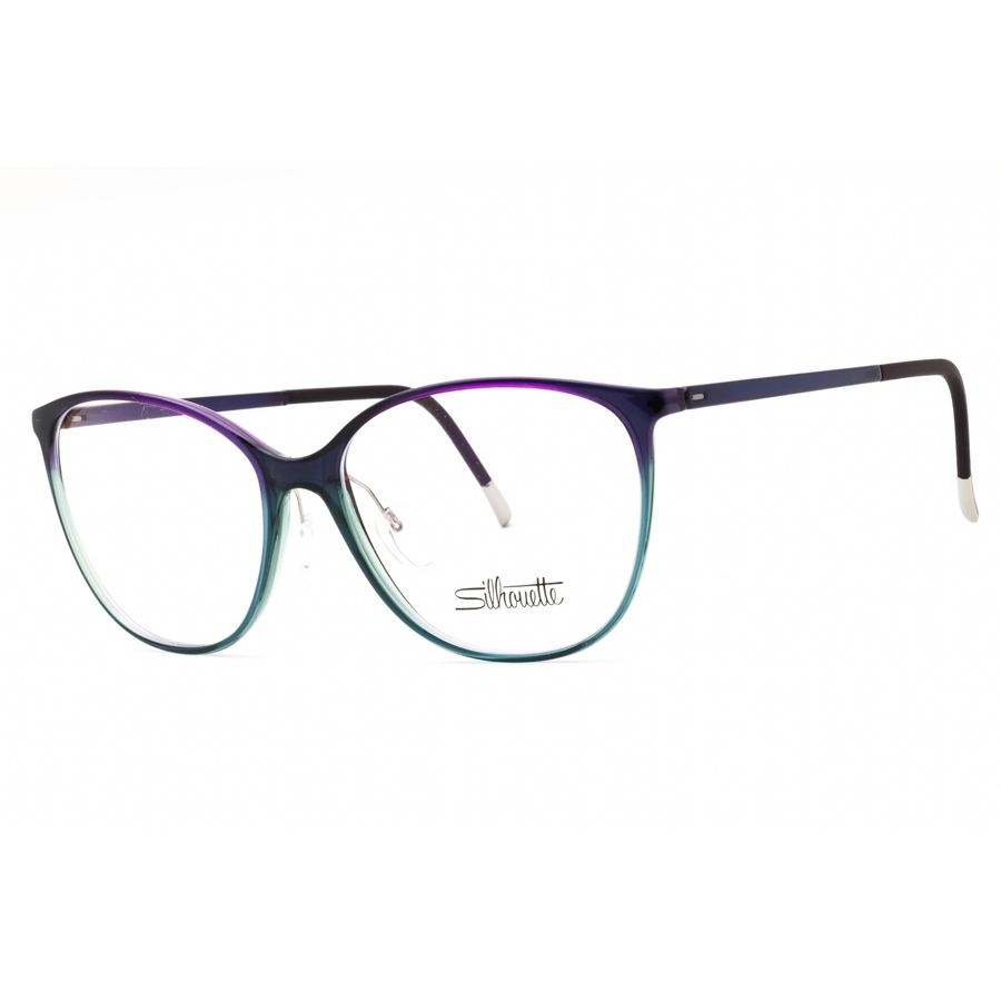 Silhouette Ladies Blue Cat Eye Eyeglass Frames Spxillusionfullrim160175