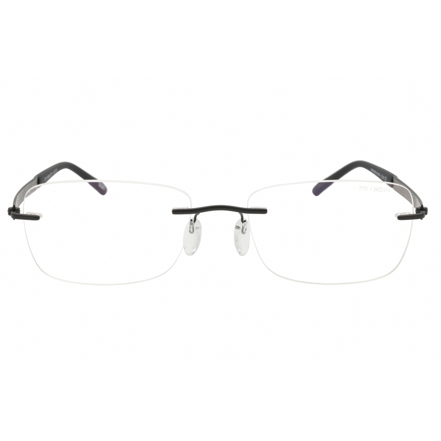 Silhouette Unisex Black Rectangular Eyeglass Frames Titanimpessions777575