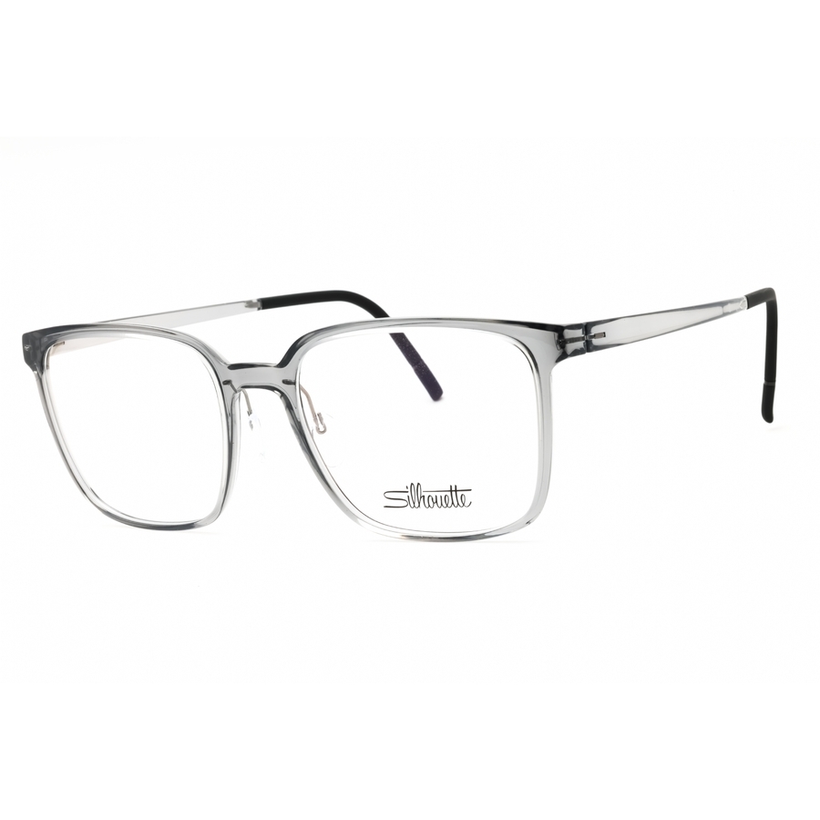 Silhouette Unisex Grey Rectangular Eyeglass Frames Vividsky295775