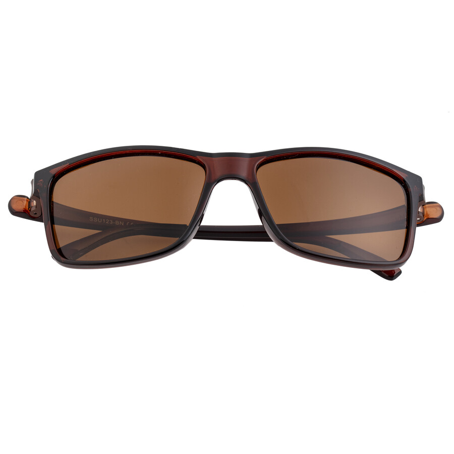 Simplify Unisex Ssu123 54 X 39mm Polarized Sunglasses In Brown