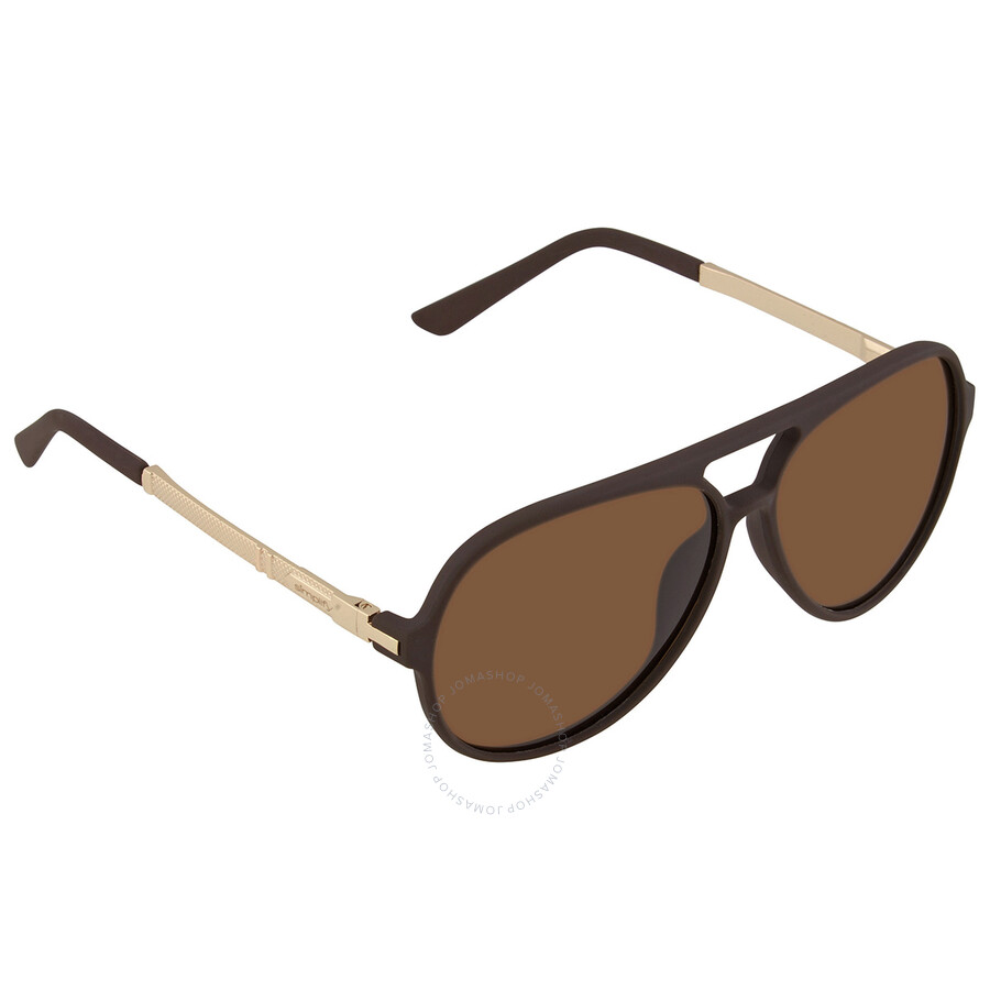 Simplify Unisex Ssu120 57 X 48mm Polarized Sunglasses In Brown