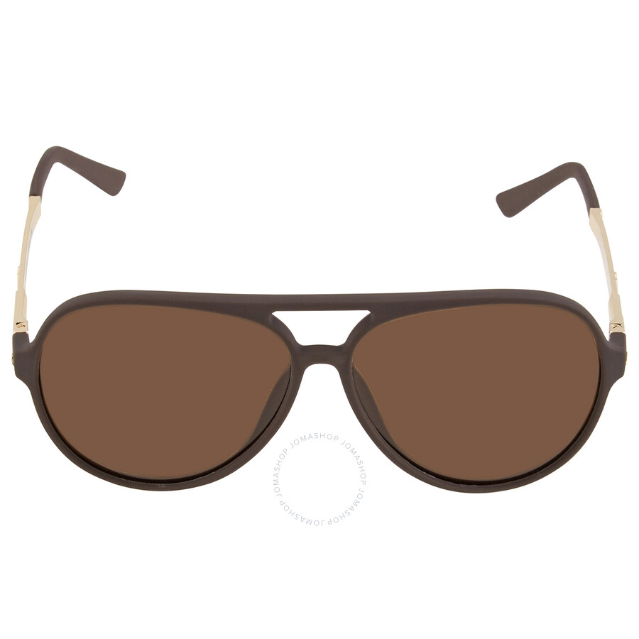 Simplify Unisex Ssu120 57 X 48mm Polarized Sunglasses In Brown