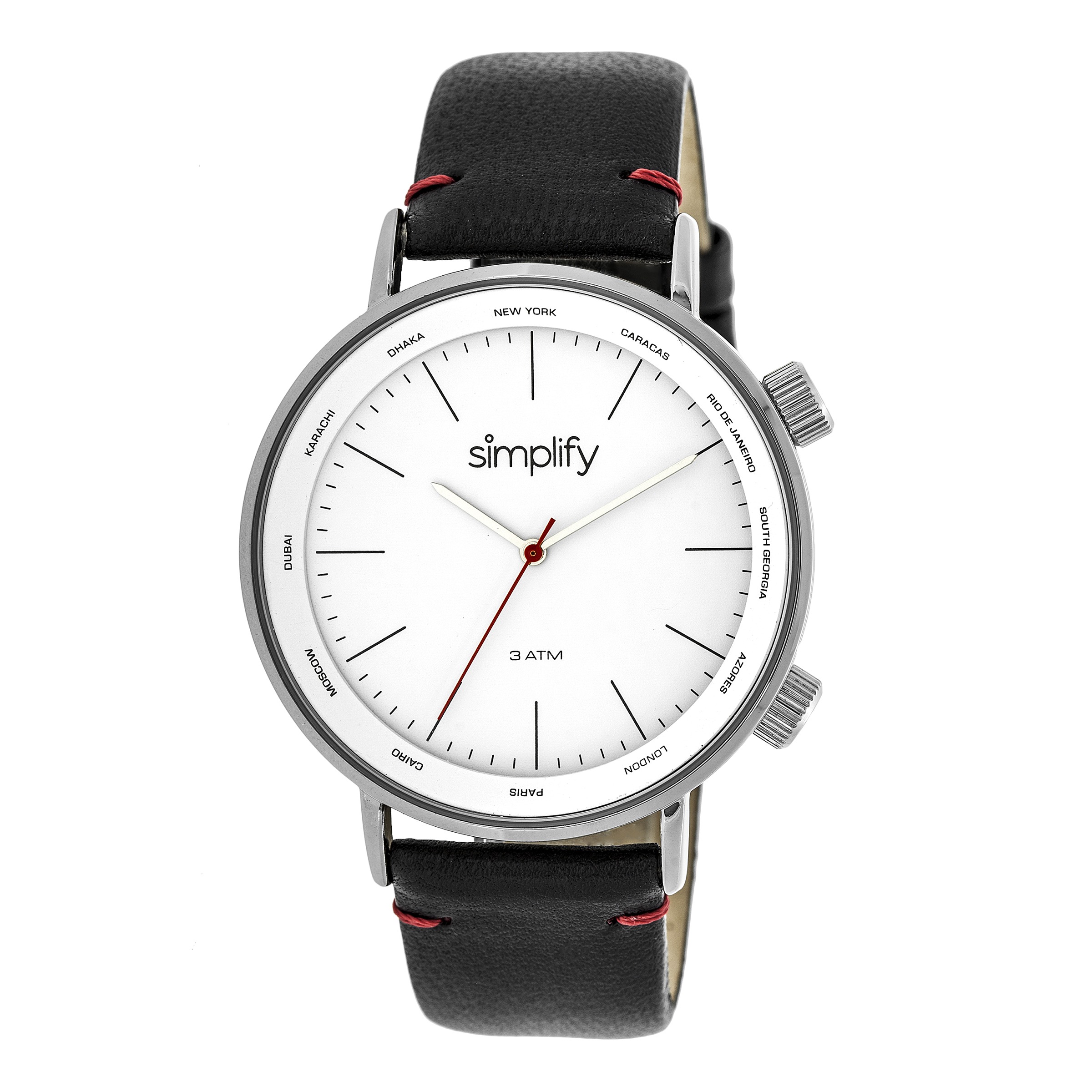 Simplify The 3300 White Dial Watch SIM3301