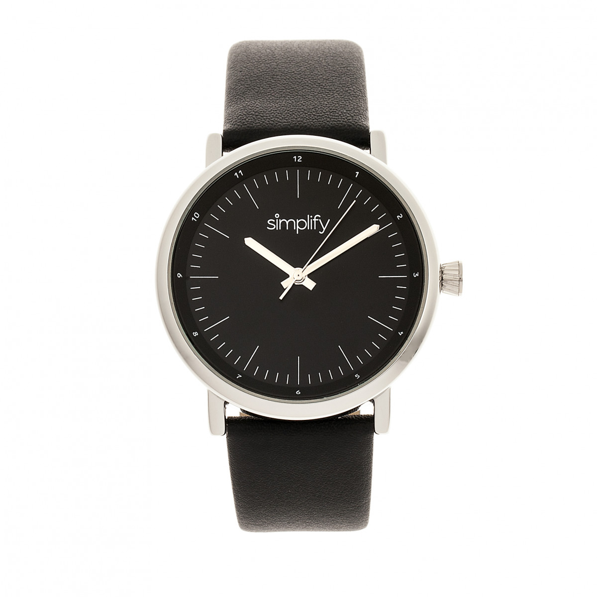 Simplify The 6200 Black Dial Black Leather Watch SIM6202