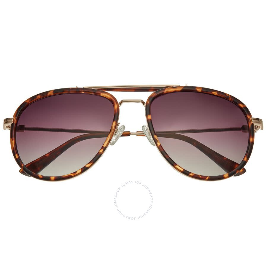 Shop Simplify Unisex Silver Tone Pilot Sunglasses Ssu129-c1 In Brown