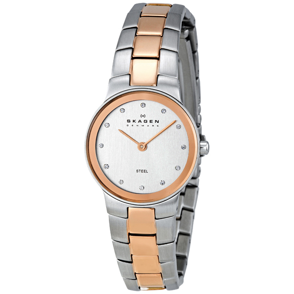 Skagen Denmark Crystal Dial Stainless Steel Ladies Watch 430SSRX