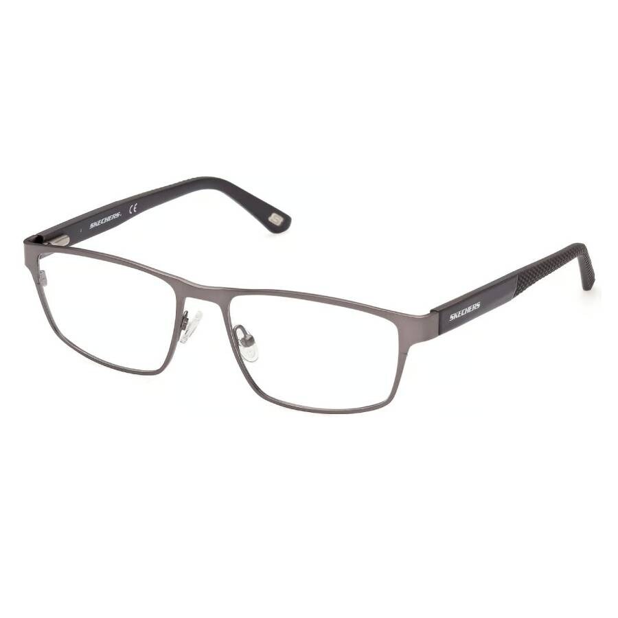 Skechers Demo Rectangular Men's Eyeglasses Se3323 009 55 In Black