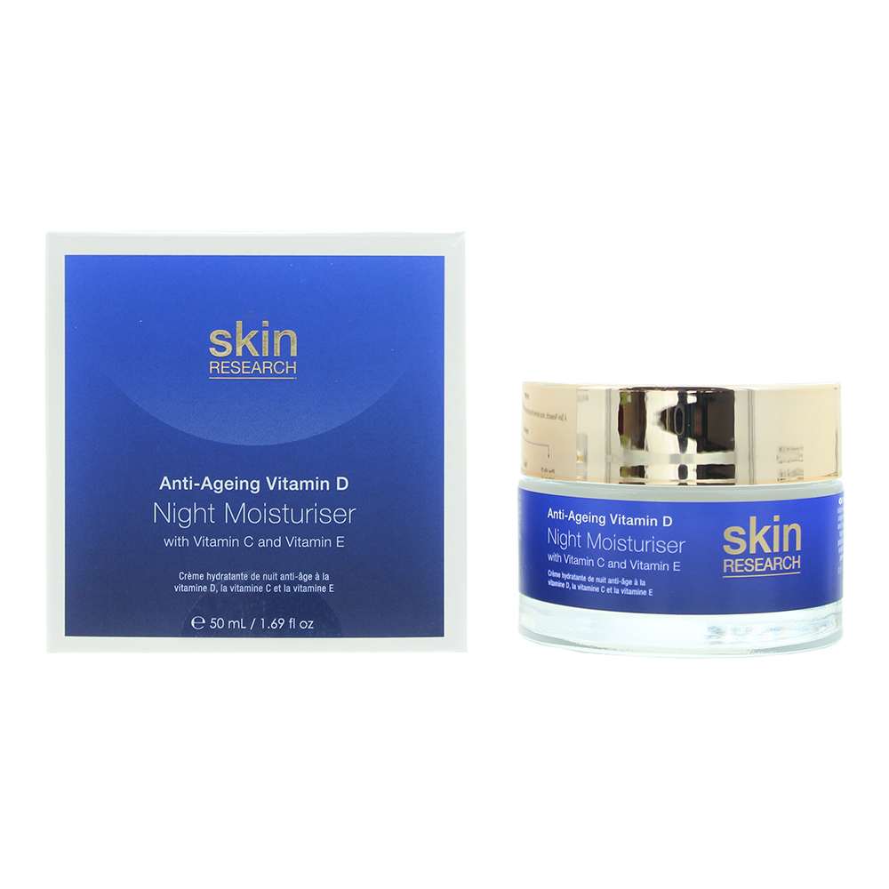 Skin Research Ladies Anti-ageing Vitamin D Night Moisturiser 1.7 oz Skin Care 5060881925781