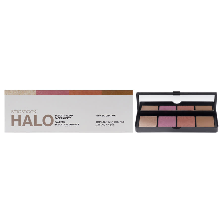 Smashbox Ladies Halo Sculpt Plus Glow Face Palette 0.55 oz Pink Saturation Makeup 607710007659 In Multi