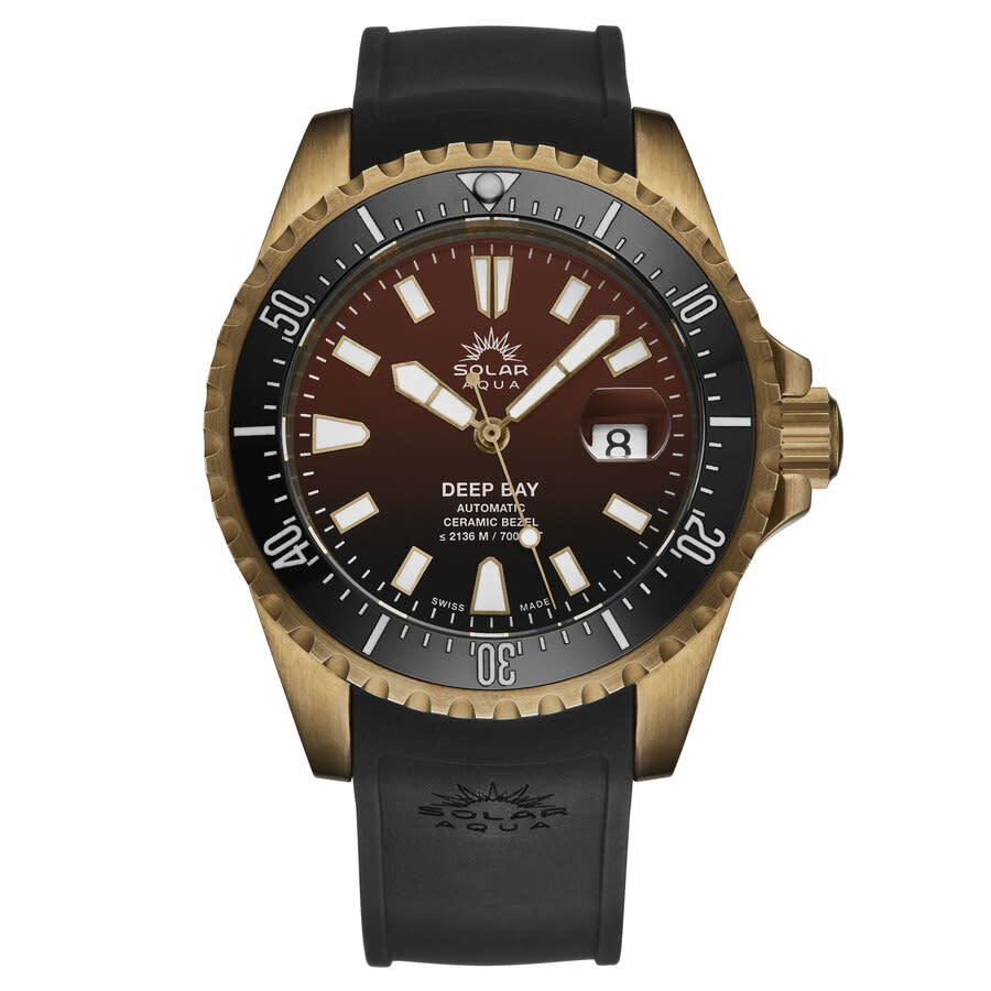 Solar Aqua Deep Bay Automatic Brown Dial Men's Watch SA0030.0003
