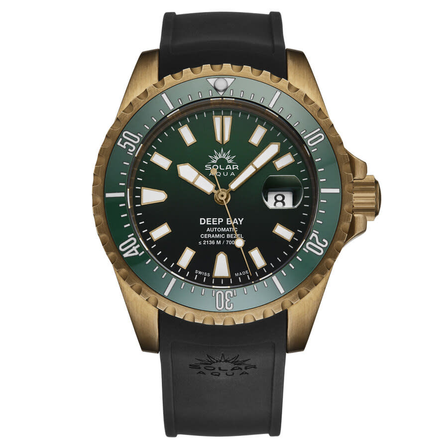 Solar Aqua Deep Bay Automatic Green Dial Men's Watch SA0030.0005