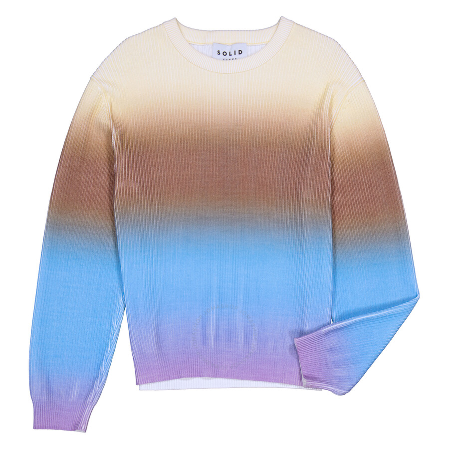 Solid Homme Multicolor Gradient Sweater