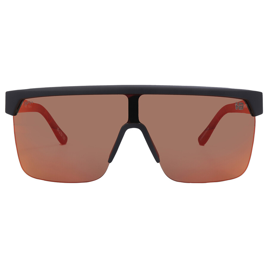 Spy Flynn 5050 Happy Boost Polarized Orange Mirror Shield Unisex Sunglasses 6700000000209
