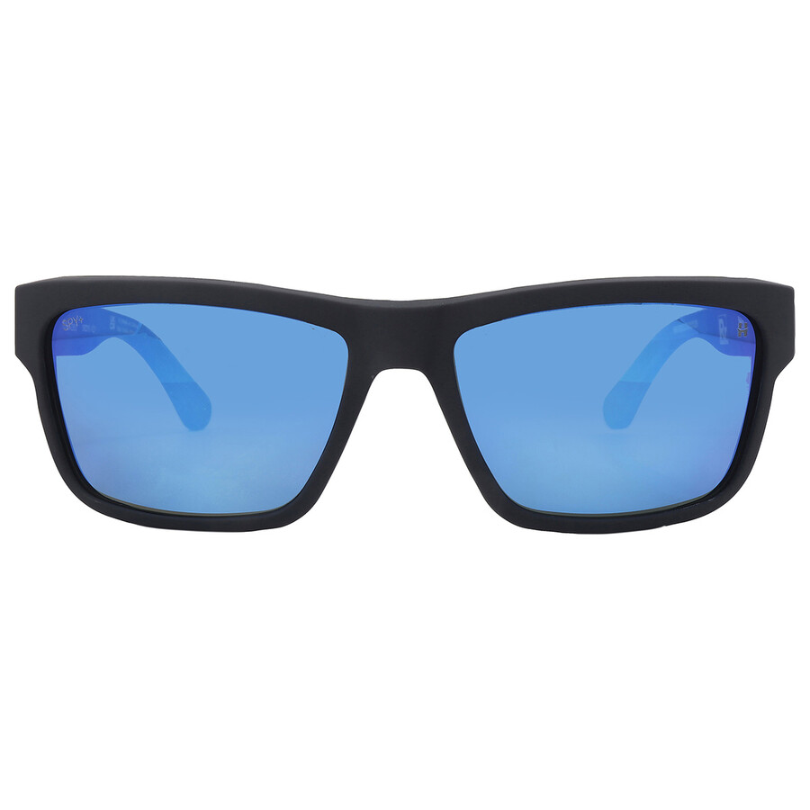 Spy Frazier Sosi Happy Gray Green Polar Dark Blue Spectra Mirror Square Men's Sunglasses 68000000001