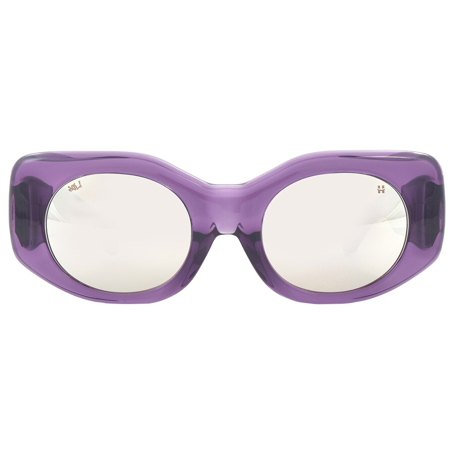 Spy Hangout Happy Bronze Platinum Spectra Mirror Cat Eye Ladies Sunglasses 1800000000066