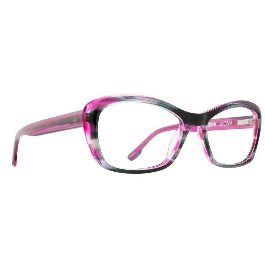 Spy Ladies Pink Rectangular Eyeglass Frames Monafuchsiasunset52