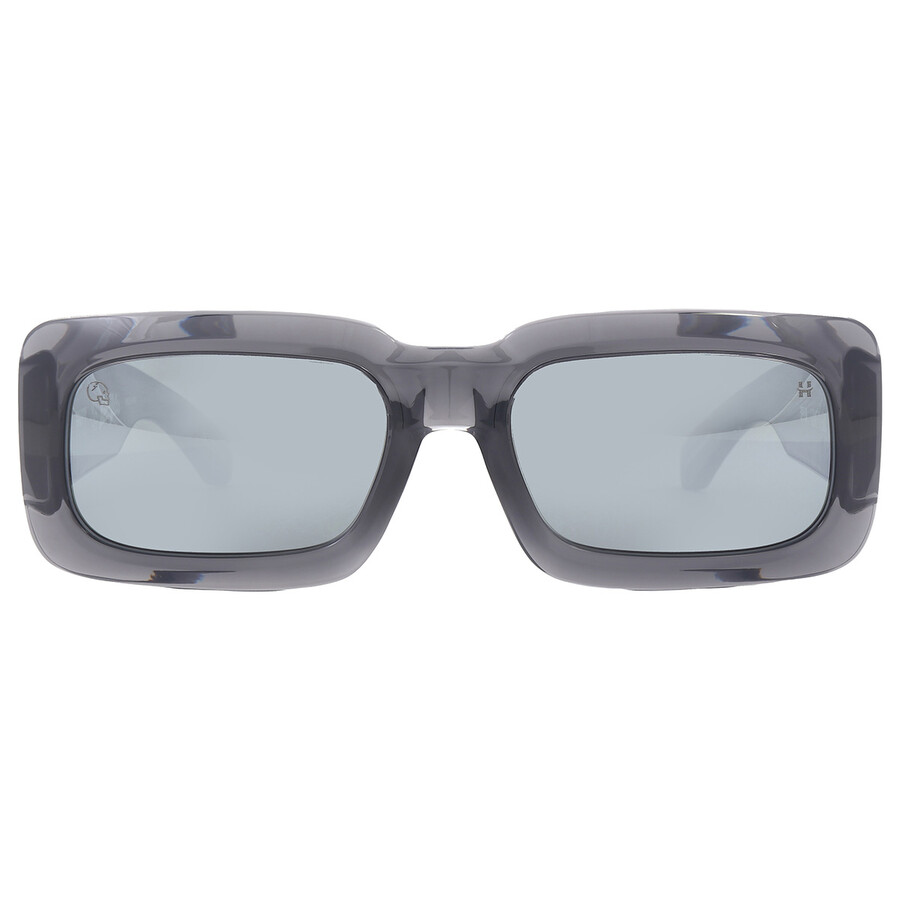 Spy Ninety Six Happy Gray Green Silver Spectra Mirror Rectangular Unisex Sunglasses 6700000000250