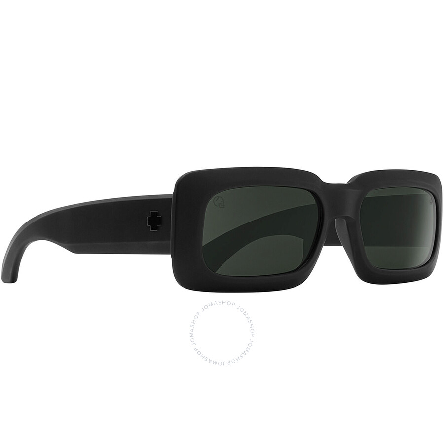 Spy Ninety Six Happy Grey Green Rectangular Unisex Sunglasses 6700000000248